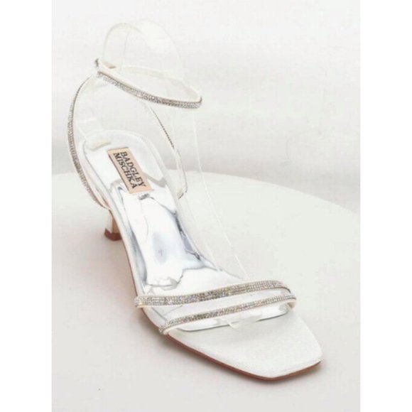Badgley Mischka Womens Ultra Heeled Sandal, Soft White, Size 8.5 - Picture 1 of 8